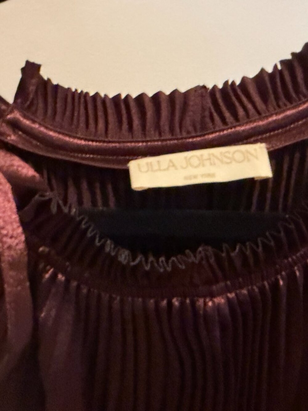 Ulla Johnson Amiko Metallic Pleated Halter Maxi Dress, 2 - Picture 3 of 7